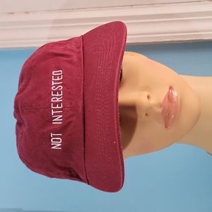 Womens/Juniors "Not Interested" Baseball Cap